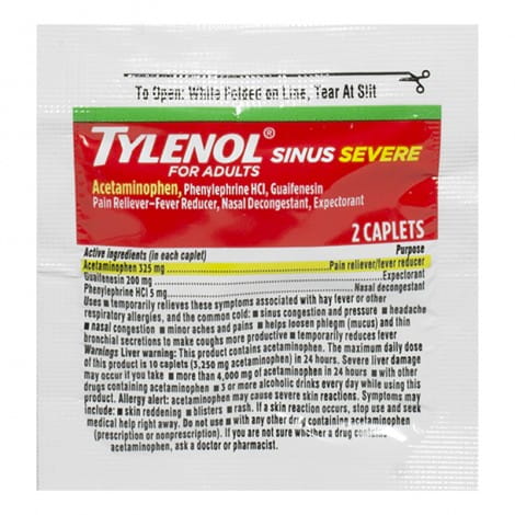 tylenol sinus and serve