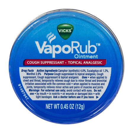 Vicks VapoRub Original Ointment - 0.45 oz. tin