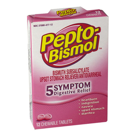 Pepto Bismol Chewables Box - Box of 12