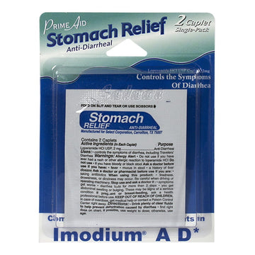Prime Aid Stomach Relief (Compare to Imodium AD) - Card of 2