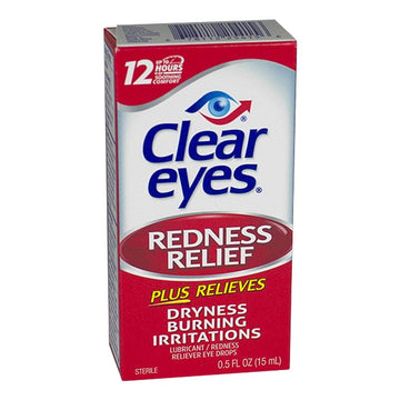 Clear Eyes 8 Hour Redness Relief Eye Drops - 0.5 oz.