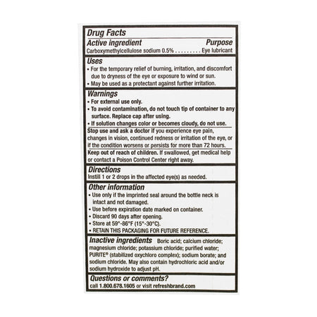 UNAVAILABLE - Refresh Tears Lubricant Eye Drops - 0.1 oz.