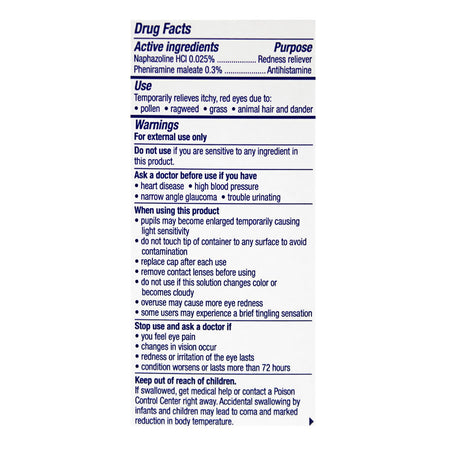 UNAVAILABLE - Visine-A Allergy Relief Eye Drops - 0.5  oz.