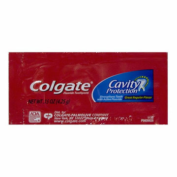 Colgate Regular Single-Use Toothpaste - 0.15 oz. Foil Pack