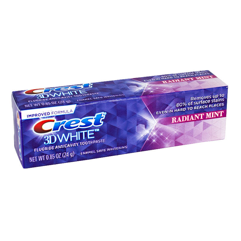 Wholesale Crest 3D White Radiant Mint Toothpaste - 0.85 oz. - Weiner's LTD
