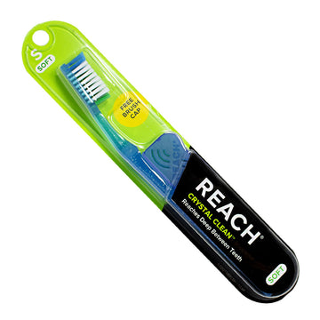 Reach Crystal Clear Soft Toothbrush with Cap