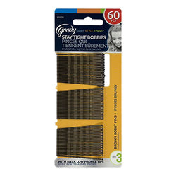 Goody Brown Bobby Pins - Card of 60
