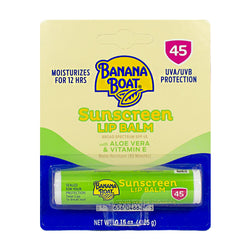 Banana Boat Sunscreen SPF 45 Lip Balm With Aloe - 0.15 oz.
