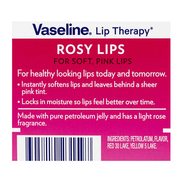 Vaseline Lip Therapy Rosy Lips - 0.25 oz. Jar