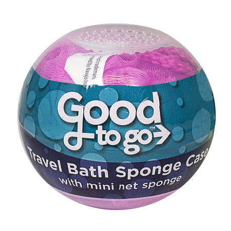 Good to Go Travel Bath Puff Loofah in Breathable Case