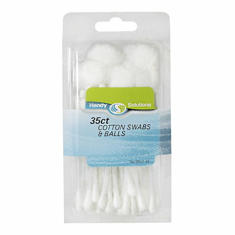 Wholesale Handy Solutions Cotton Swabs & Cotton Balls - Pack of 35