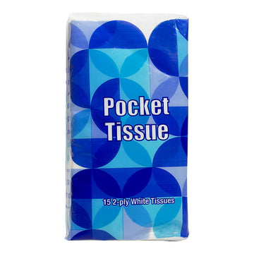 Facial Tissues in Recloseable Pocket Pack - Pack of 15 Tissues