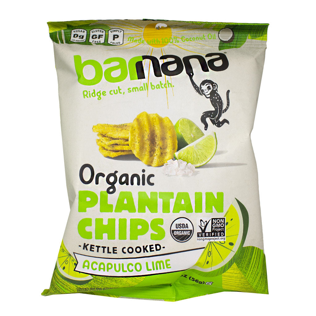 Wholesale Barnana Acapulco Lime Organic Plantain Chips - 2 oz. - Weiner ...