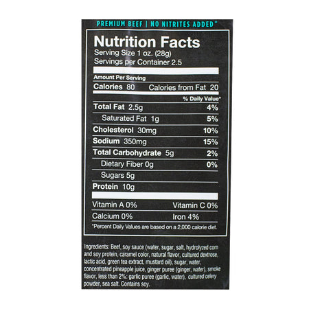 UNAVAILABLE - Chef's Cut Real Jerky Co. Smoked Beef Asian Style Teriyaki - 2.5 oz.