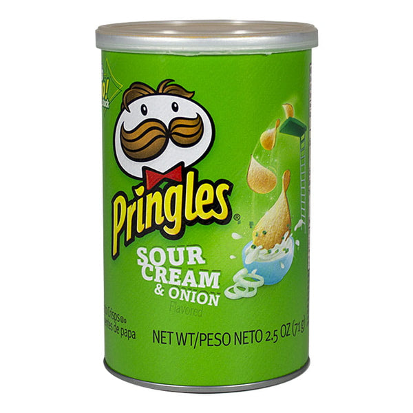 Pringles Sour Cream & Onion Potato Chips-  2.5 oz.