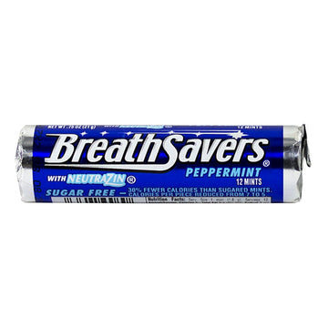 UNAVAILABLE - Breath Savers Peppermint Mints - Roll of 12