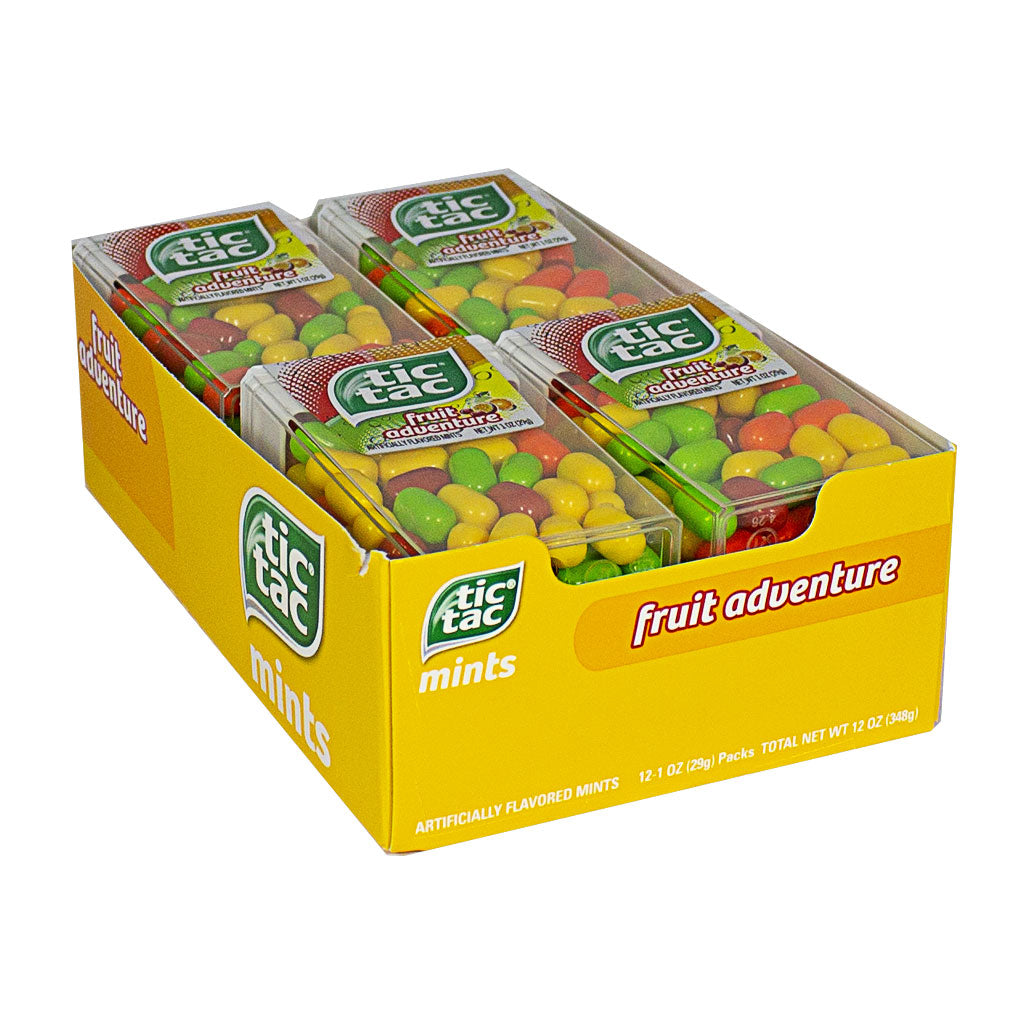 Tic Tac Fruit Adventure Explosion Fruitee Sugar Free Gum, 29 g : :  Grocery & Gourmet Foods