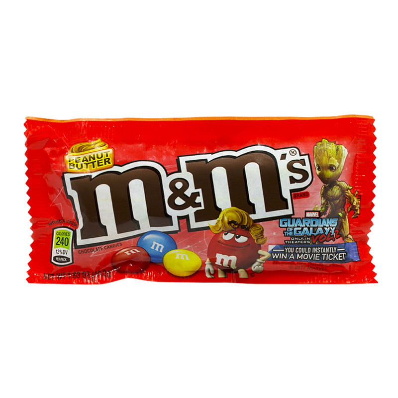 M&M's Peanut Butter Candy, 1.63-Ounce Bags (Pack of 12)