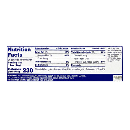 Nestle Crunch Chocolate Bar - 1.55 oz.