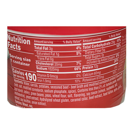 Campbell's Chunky Beef Soup Bowl - 15.25 oz.