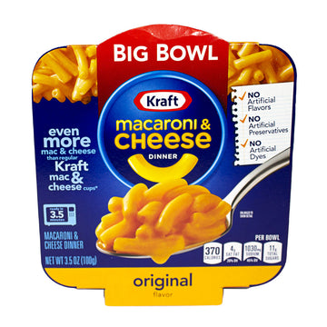 Kraft Mac & Cheese Original Big Bowl - 3.5 oz.