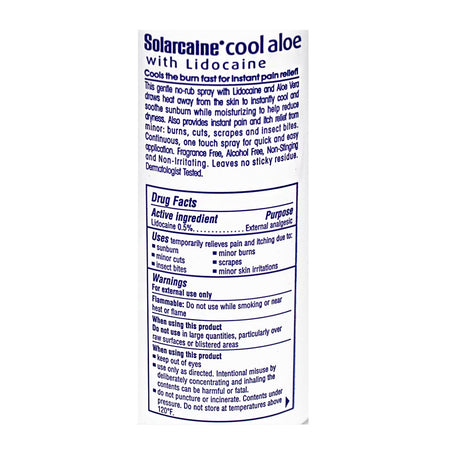 UNAVAILABLE - Solarcaine Burn Relief Spray - 4.5 oz.