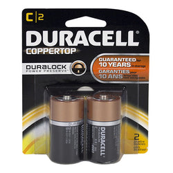 Duracell Coppertop C Batteries - Card of 2