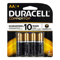 Duracell Coppertop AA Batteries Card of 4