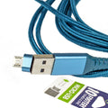 Hottips Braided Cable With Micro USB Connector - 10 ft.