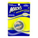 Mack's Acoustic Foam Earplugs w/case - 1 pair carded