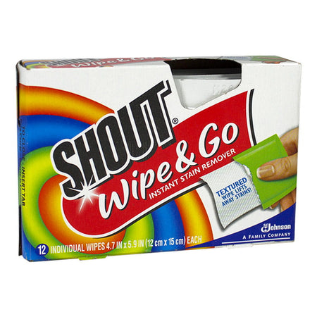 Shout Wipe & Go Instant Stain Remover Wipes - 1 Wipe