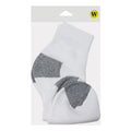 Women's Quarter Cotton Blend Sport Socks item #82463 - is 1 pair individually bagged and hangable. Item #82463-00 - is a bulk pack of 12 pairs (not individually bagged or hangable.)