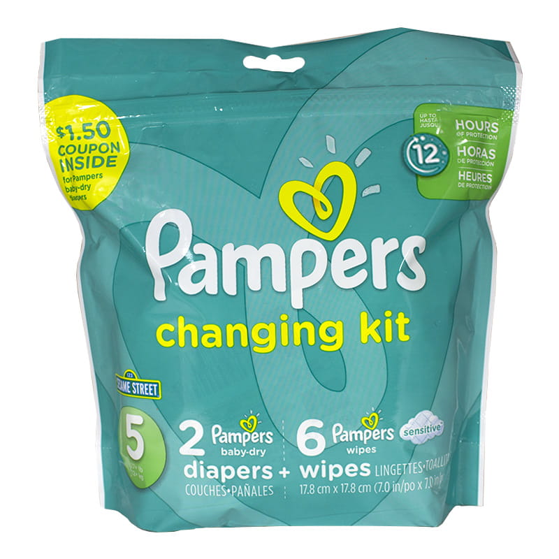 Wholesale Pampers 8 Piece Changing Kit - Size 5 - Weiner's LTD