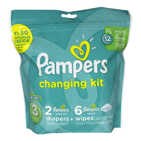 Pampers 8 Piece Changing Kit - Size 3