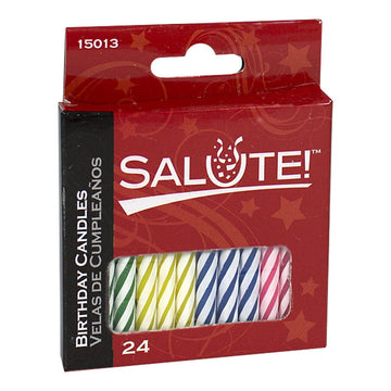 Salute Birthday Candles - Box of 24